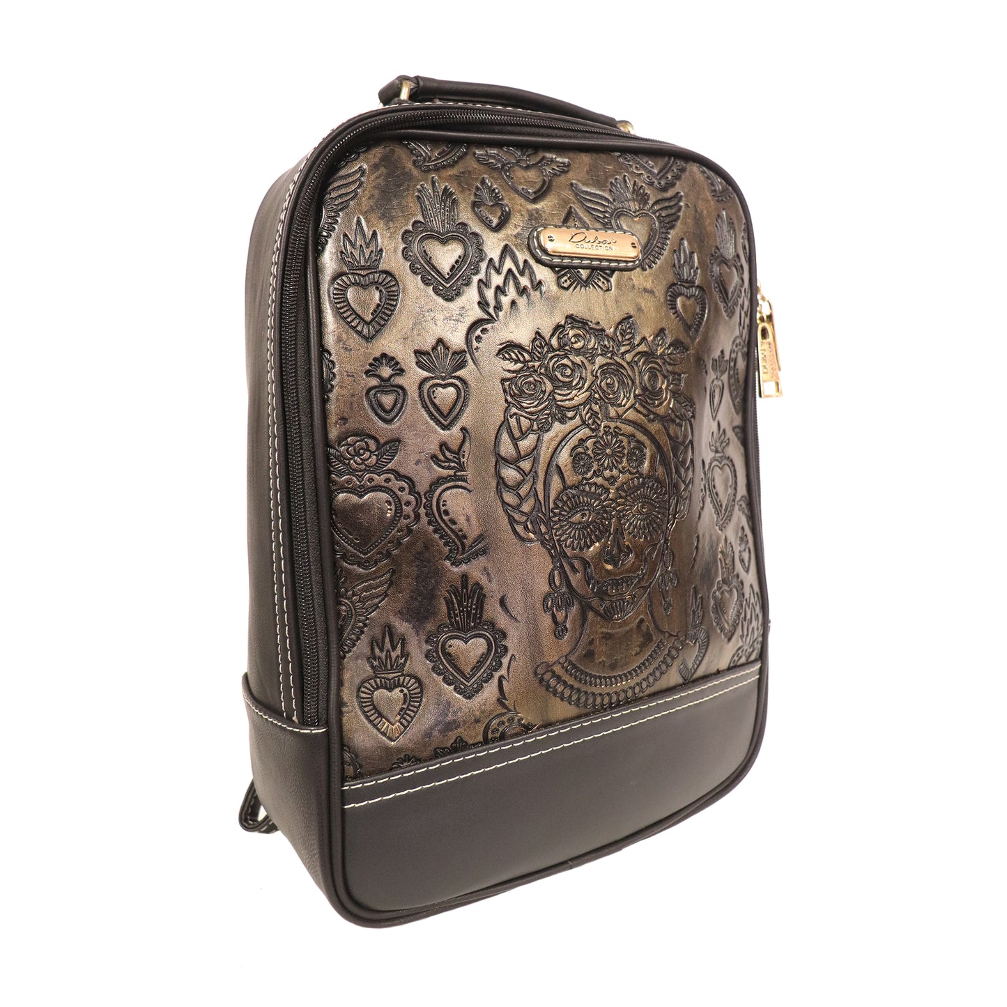 Frida Kahlo - Gold Samira's Design Backpack