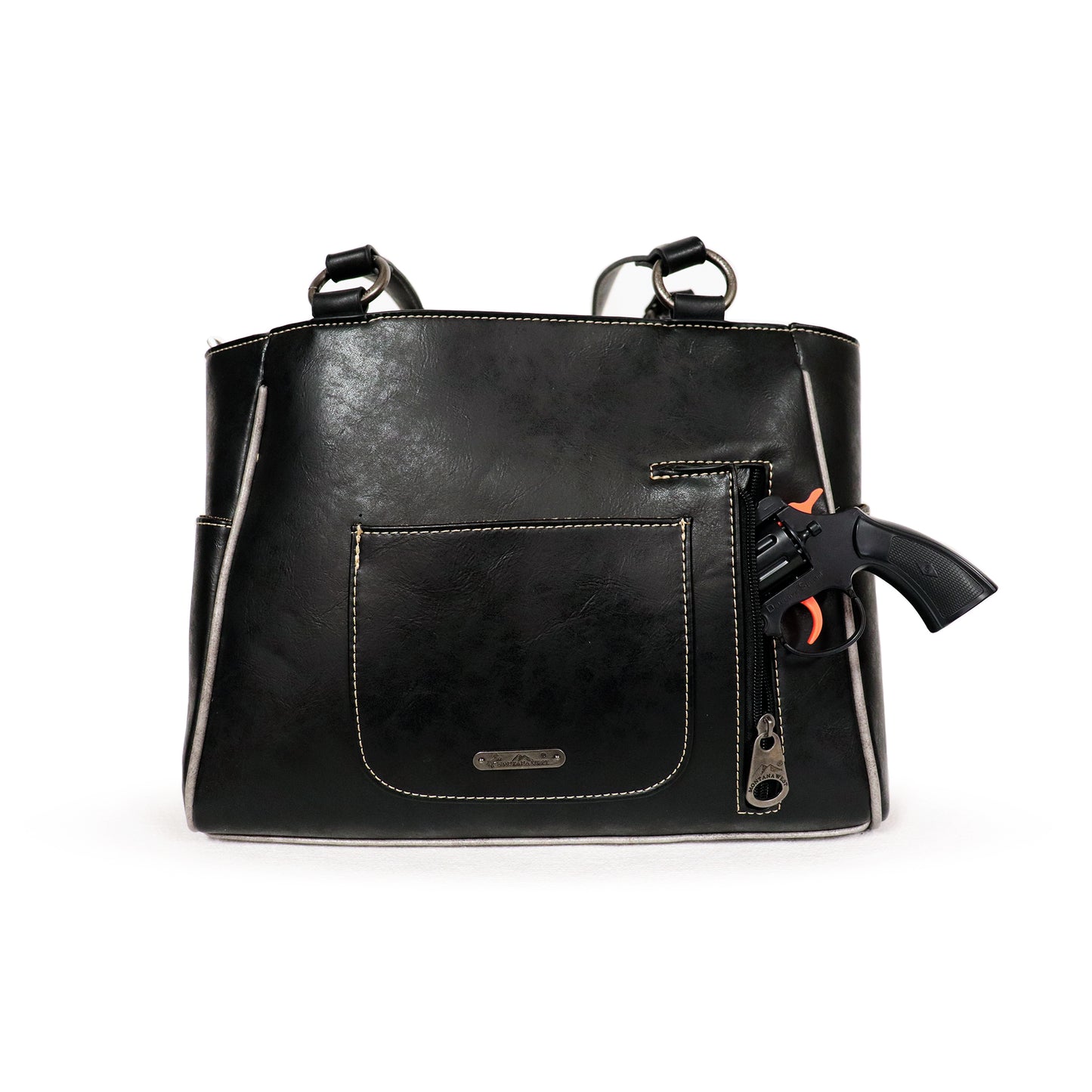 Montana West - Black Embroidered Handbag