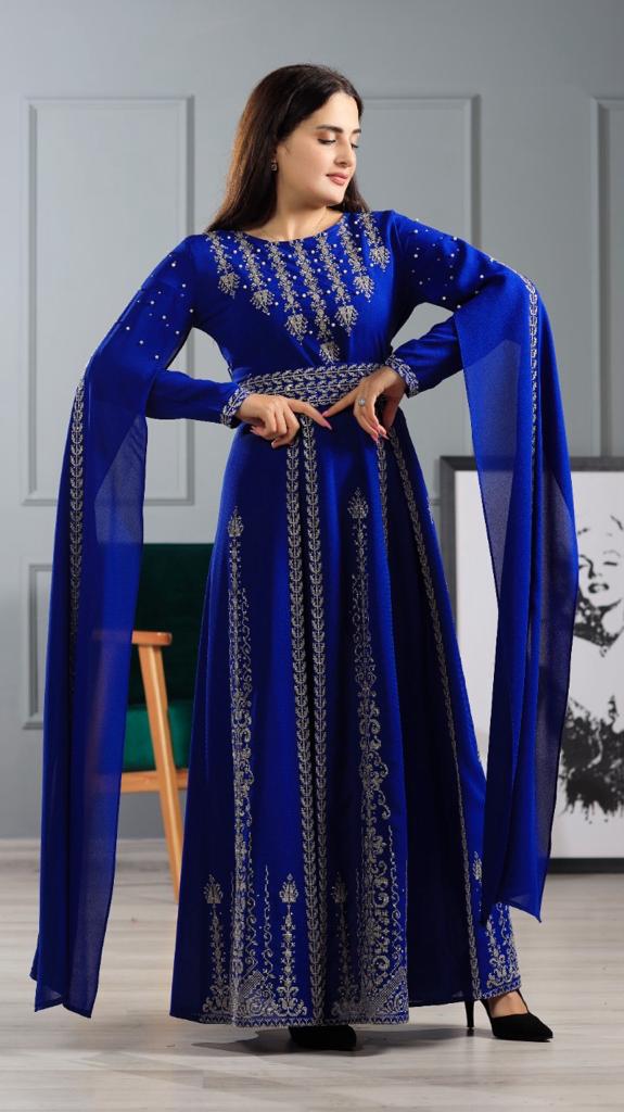 Blue Palestinian Dress.