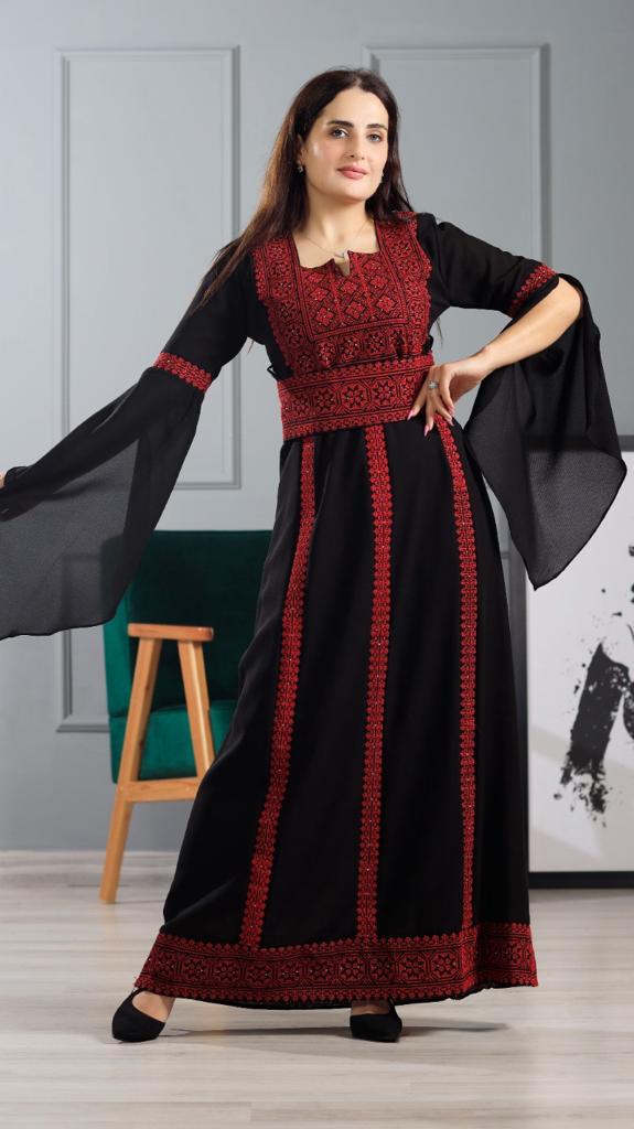 Elegant Palestinian Traditional Dress