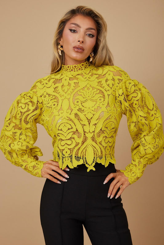 Floral Whisper: The Ultimate Lace Blouse Collection in Black, Pink, and Yellow