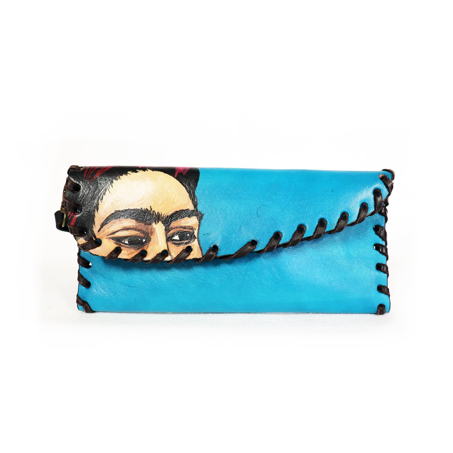 Frida Kahlo - Side Portrait Blue Handbag and Clutch set