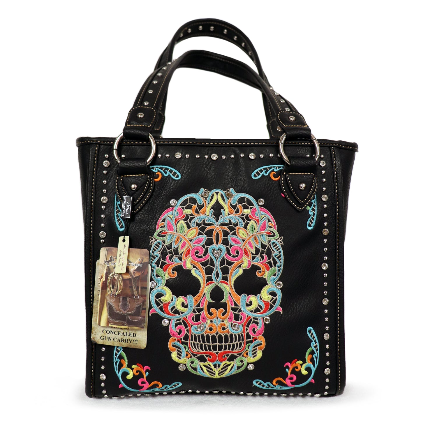 Montana West - Color Sugar Skull Concealed Carry Tote